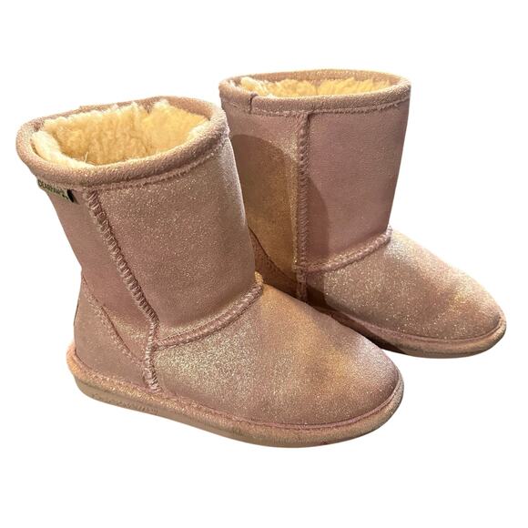 Bearpaw Eva Pink Shimmer Boot - Picture 2 of 4